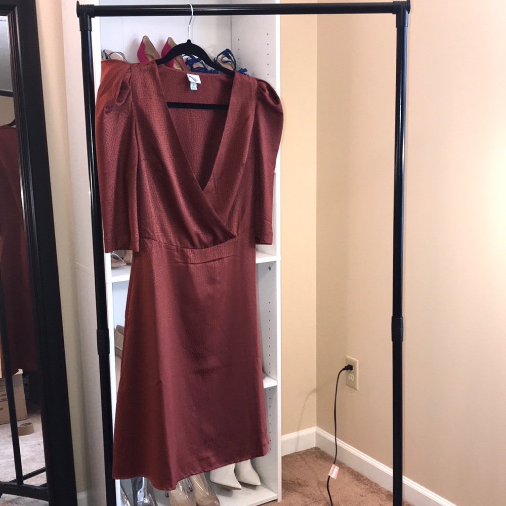 A New Day puff shoulder dress size xs